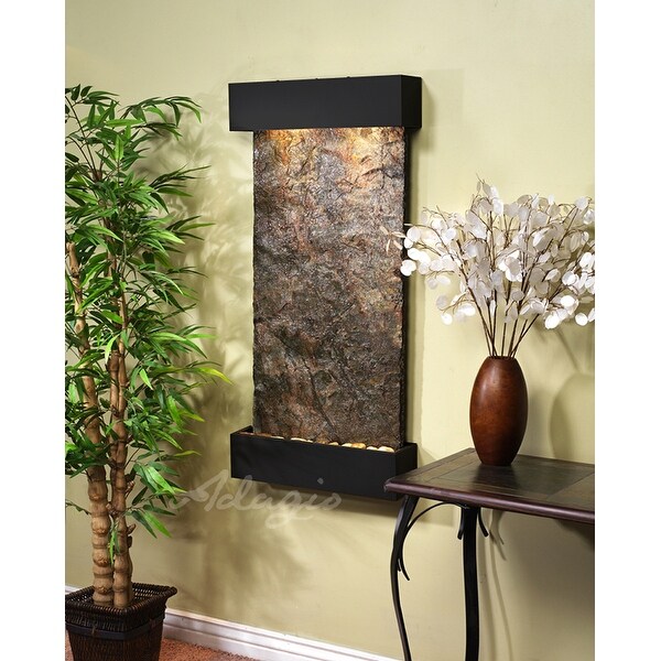 Adagio Whispering Creek Fountain w/ Rajah Natural Slate in Copper Vein Finish