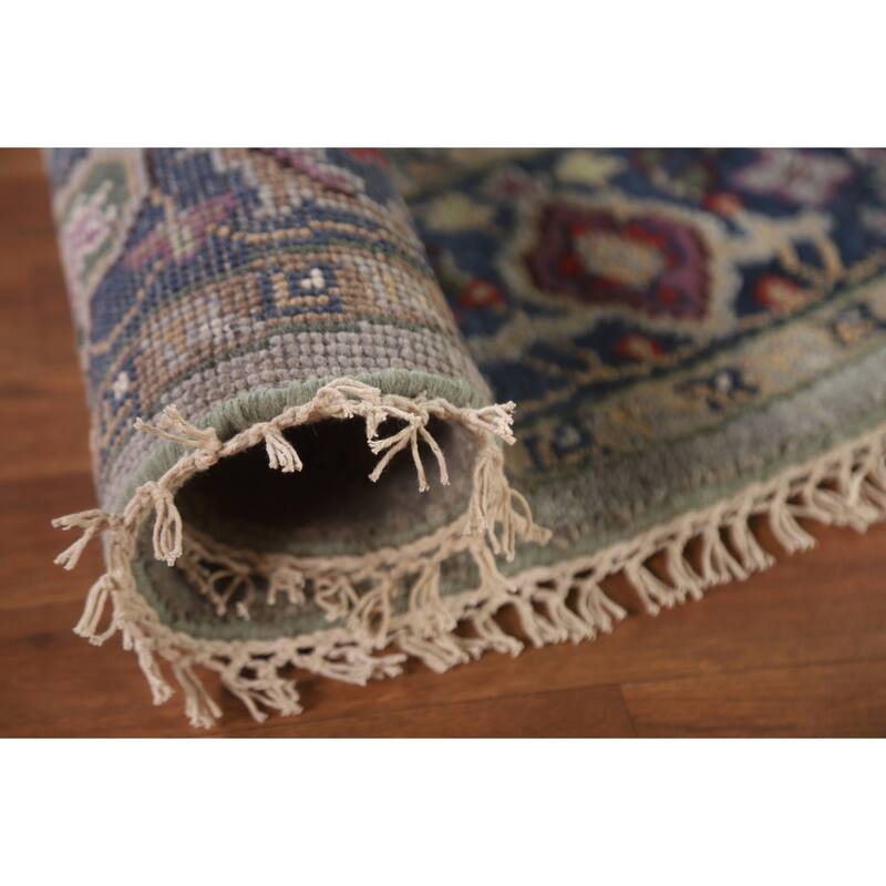 Geometric Heriz Serapi Round Rug Hand-knotted Wool Carpet - 6'0"x 6'0"
