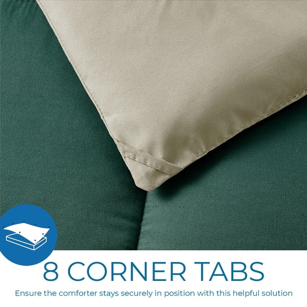 Nestl All Season Alternative Down Lightweight Reversible Comforter Set