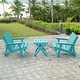 preview thumbnail 140 of 172, Shoreline Fully Assembled All-Weather HDPE Outdoor Folding Modern Adirondack Chair