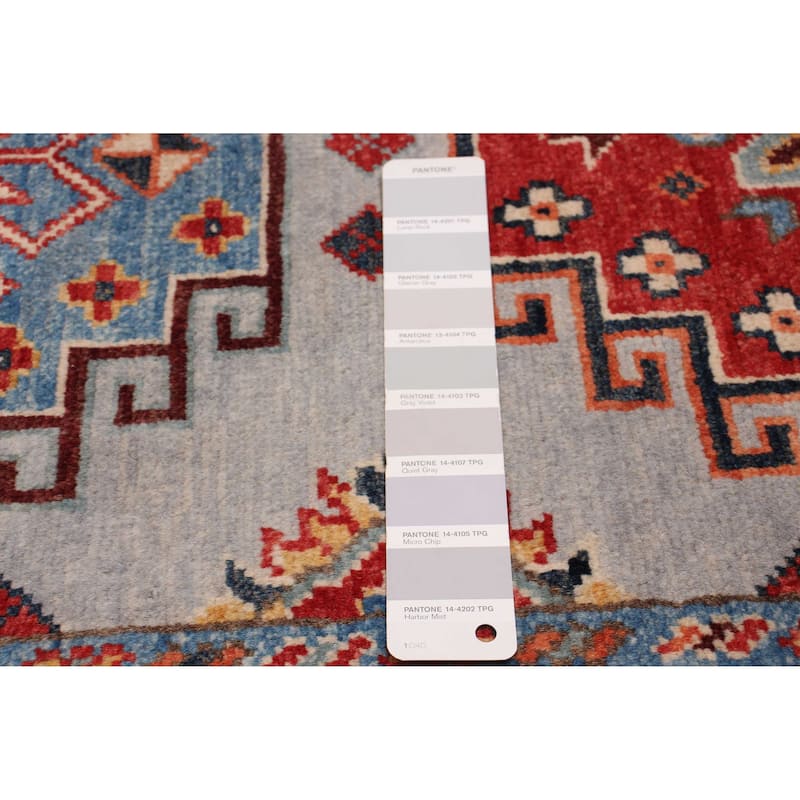 ECARPETGALLERY Hand-knotted Uzbek Ghazni Silver Wool Rug - 2'7 x 9'10