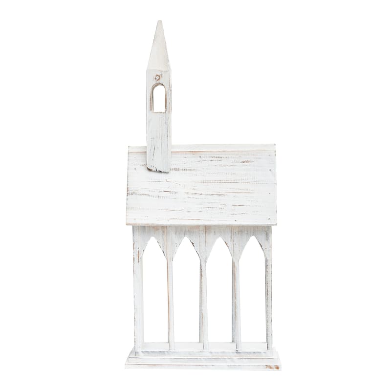 24" Church Christmas Card Holder