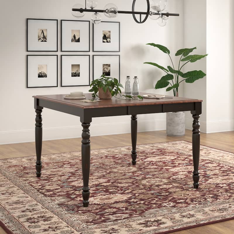 Brunico 36"-54" Two-Tone Extending Counter Height Dining Table