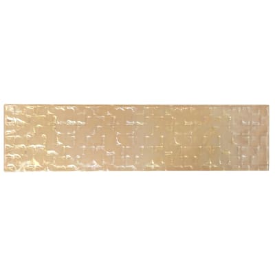Apollo tile 3" x 12" Colorway Glossy Champagne Gold Glass Tile (5 sq ft/case) - 20 Pack