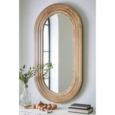 Signature Design by Ashley Daverly Brown Accent Mirror - 28.13" W x 1.63" D x 51.88" H