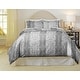 preview thumbnail 26 of 27, Pointehaven 180 GSM Cotton Flannel Cotton Flannel Oversized Duvet Set Full - Queen - Python