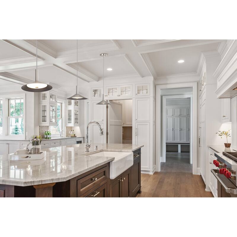 Corrine 10 Inch LED Pendant Brushed Nickel 3K/4K/5K CCT Selectable - Brushed Nickel