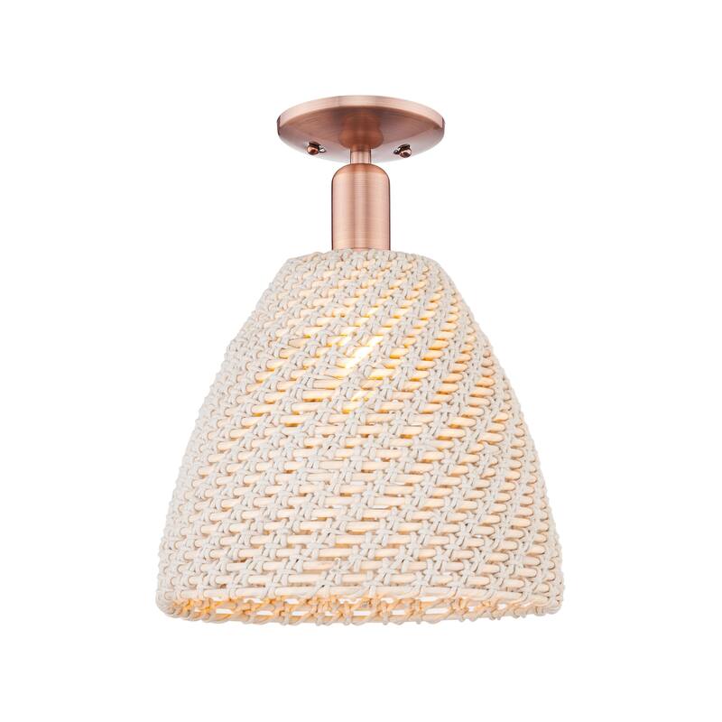 Innovations Lighting Downtown Urban - Natural Ballston Dome - 1 Light 12" Semi-Flush Mount Light