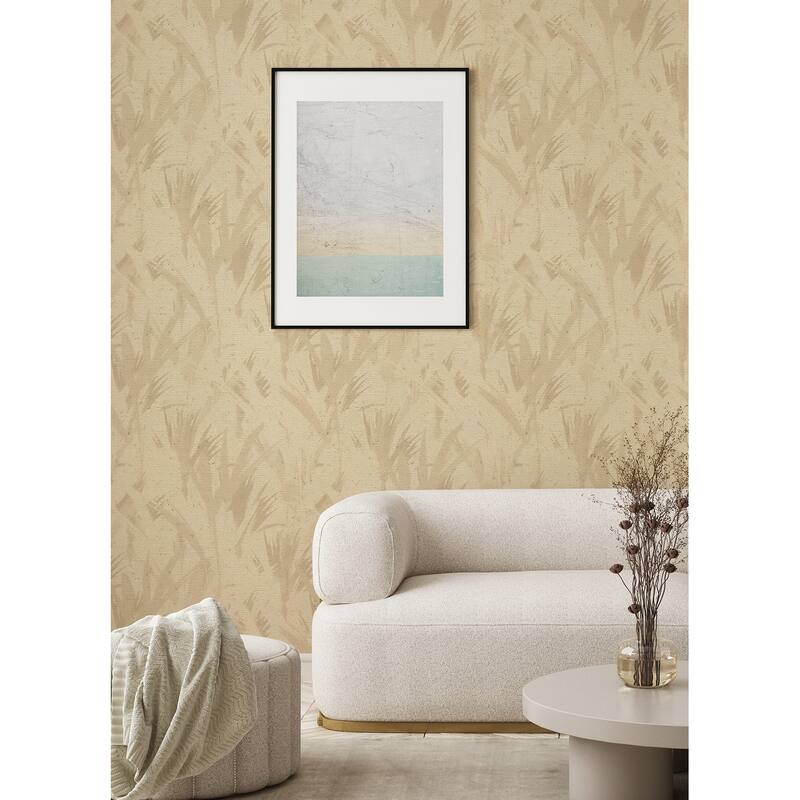 Advantage Chet Beige Spray Wallpaper - 20.9 x 396 x 0.025