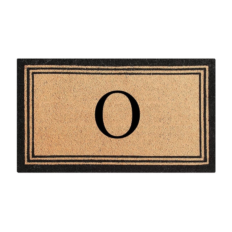 A1HC Natural Coir Doormat with Heavy Duty PVC Backing,0.75 Inch Pile Height, Perfect for Outdoor Use - 24" X 39" - O