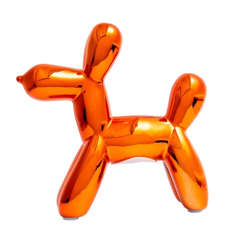 Interior Illusions Plus Copper Mini Ceramic Dog Piggy Bank - 7.5" tall