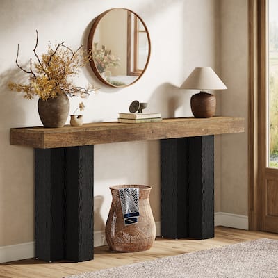 63-Inch Console Table for Entryway