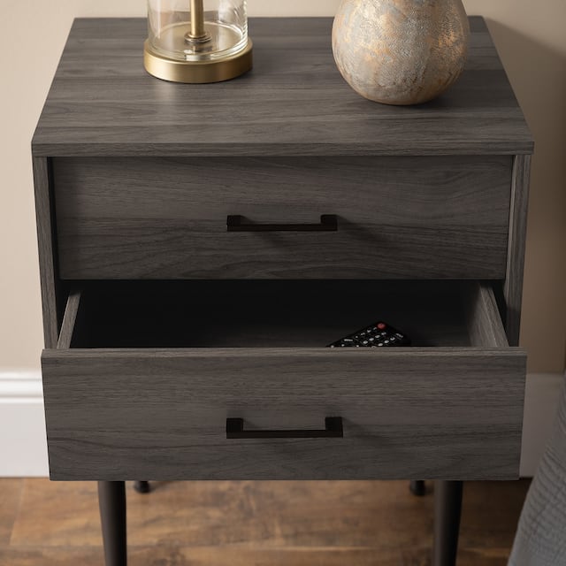Middlebrook Notto Mid-Century 2-Drawer Nightstand