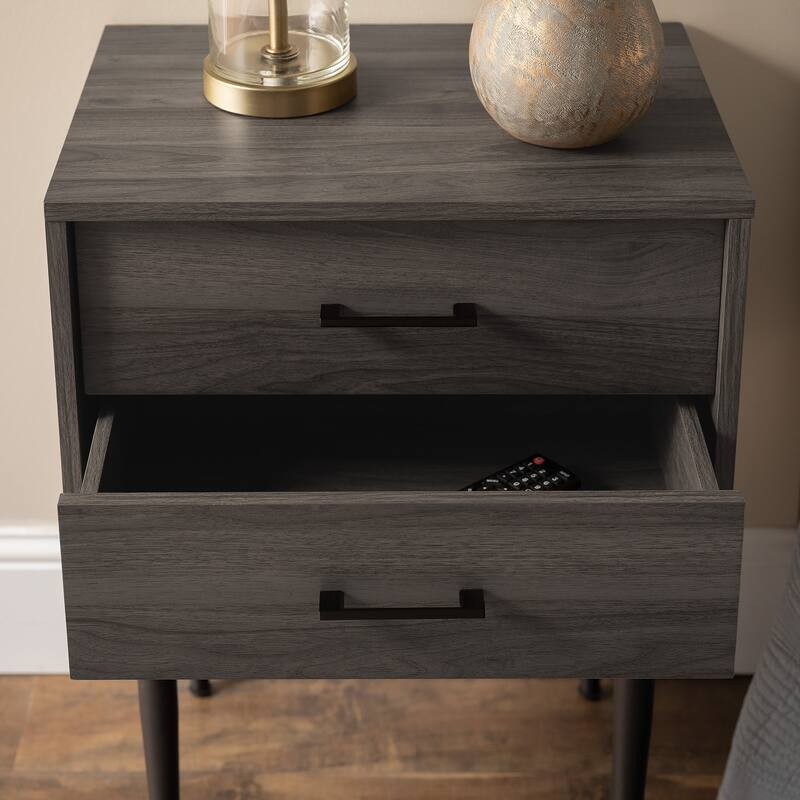 Middlebrook Notto Mid-Century 2-Drawer Nightstand