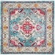 preview thumbnail 82 of 164, SAFAVIEH Monaco Lillie Boho Medallion Distressed Area Rug 11' Square - Light Blue/Fuchsia