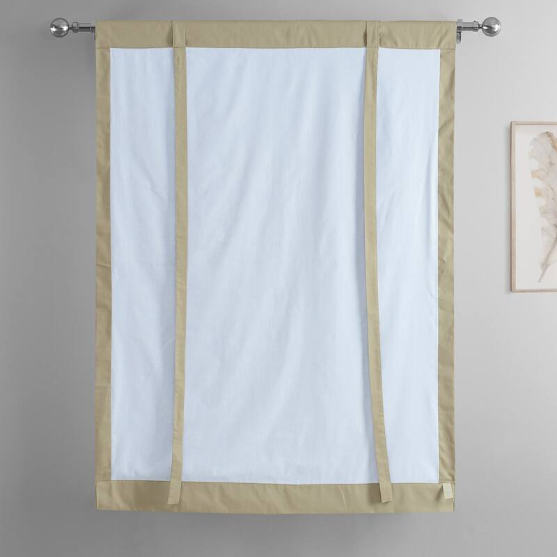 Exclusive Fabrics Solid Cotton Tie-Up Window Shade (1 Panel)