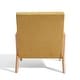 preview thumbnail 43 of 161, 25" W Mid Century Upholstered Wood Accent Chair with Pillow
