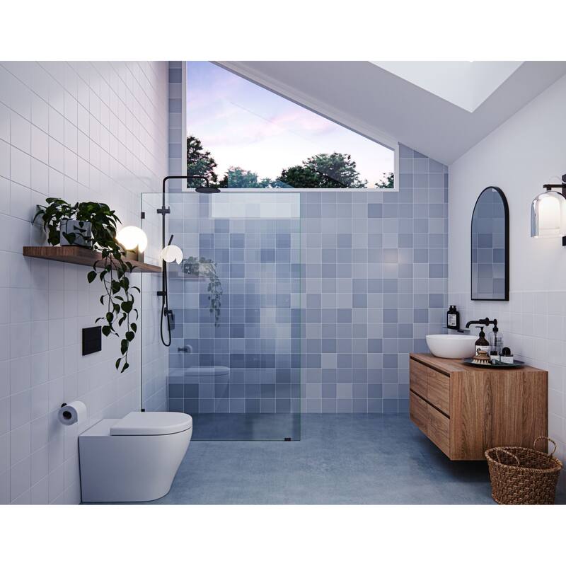 Glass Warehouse GW-SFP-48 Vela 78" High x 48" Wide Shower Screen - Oil Rubbed Bronze