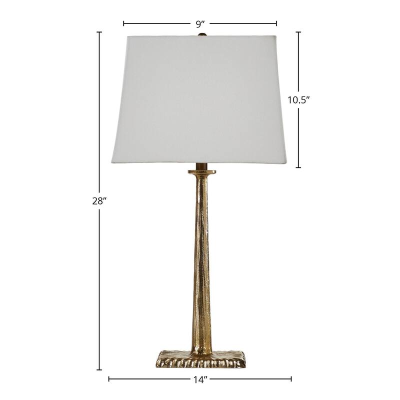 Skye 28" Table Lamp with Linen Shade, Brass