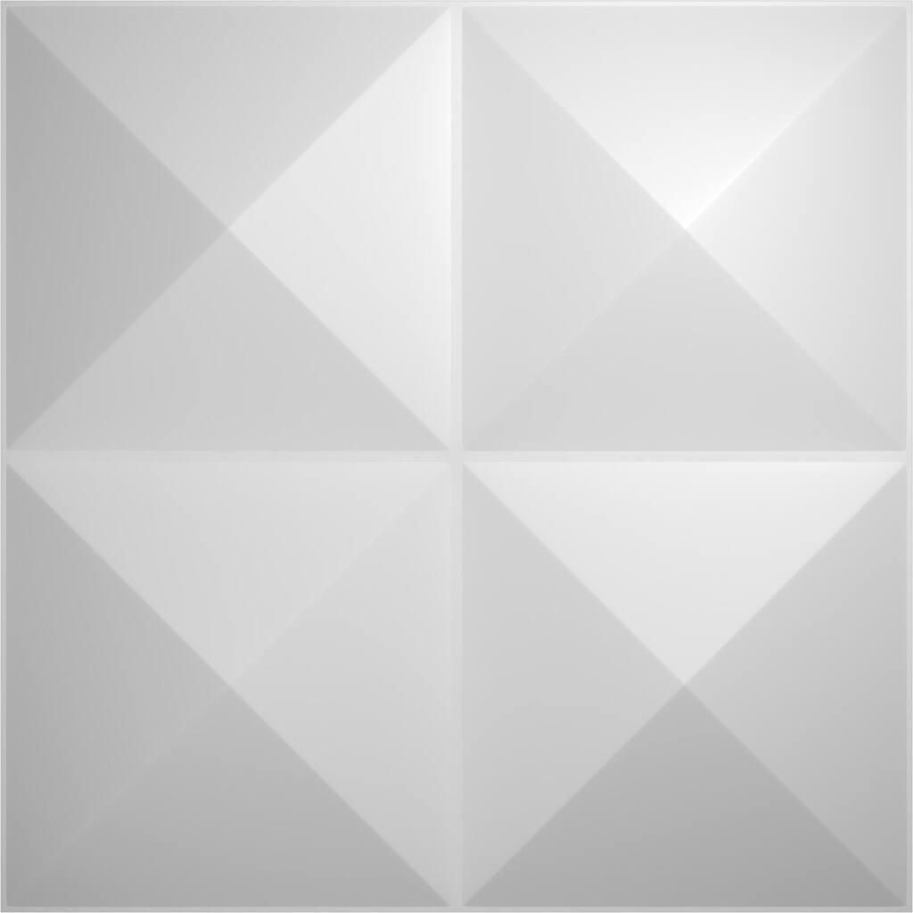 11 7/8"W x 11 7/8"H Tirana EnduraWall Decorative 3D Wall Panel, White