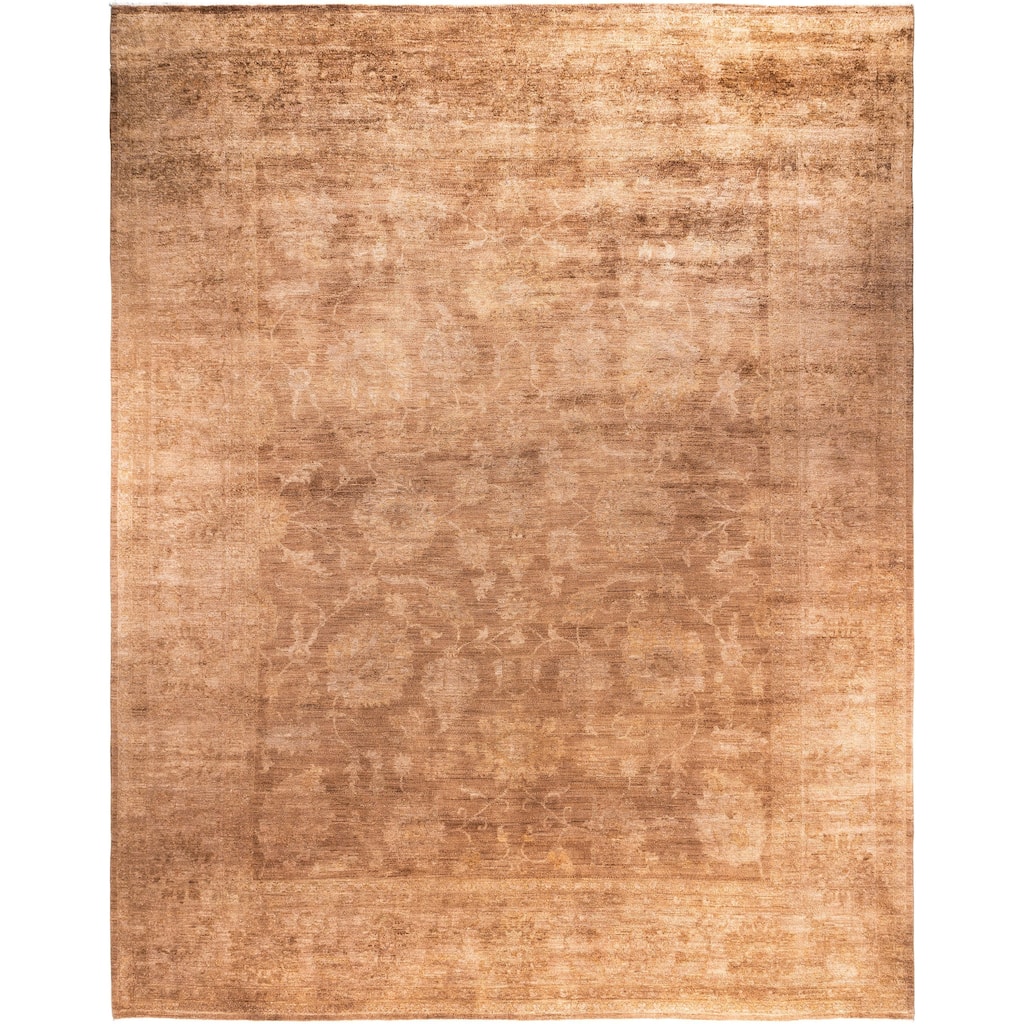 Overdyed One-of-a-Kind Hand-Knotted Area Rug - Beige - 12' 1" x 14' 10"