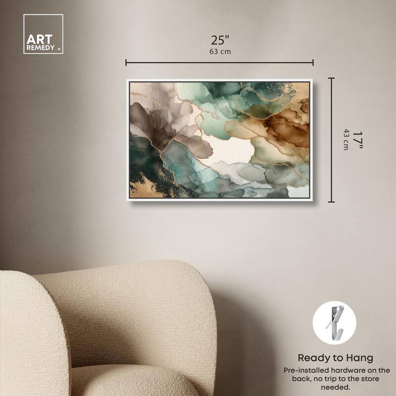 Golden Estuary II Canvas by Art Remedy