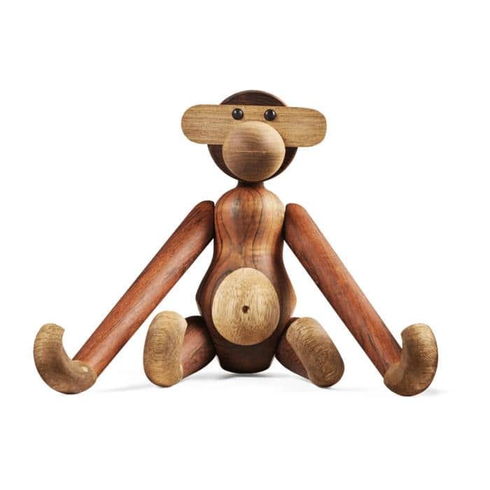 Kay Bojesen Monkey, Teak/Limba, Medium - H: 11"