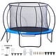 preview thumbnail 2 of 9, Trampoline, Trampoline with Enclosure Net, Ladder, and Curved Pole, Heavy Duty Trampoline with Jumping Mat 10FT 330 lbs capacity