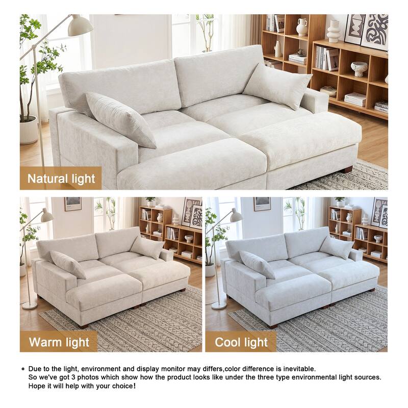 Modern Modular Sectional Sofa Chaise Couch Bed