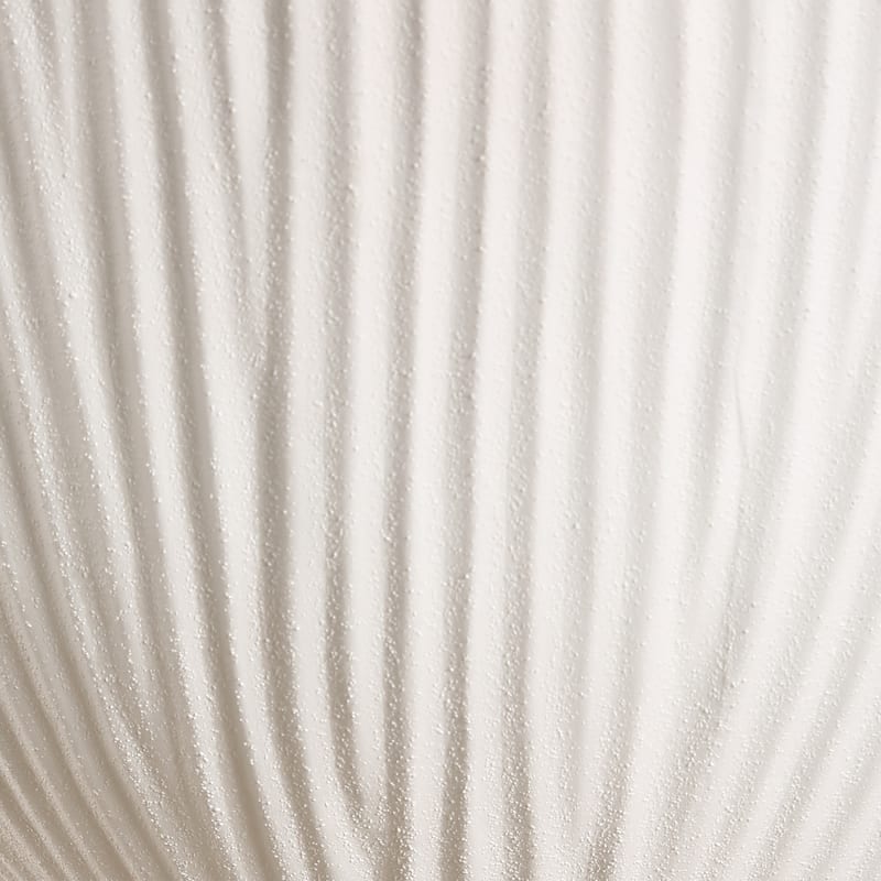 Vertical Ribbed Ceramic Table Lamp with Drum Shade - 23.5" - White