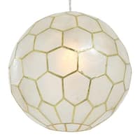 Capiz Honeycomb Globe Pendant Light - On Sale - Bed Bath & Beyond ...