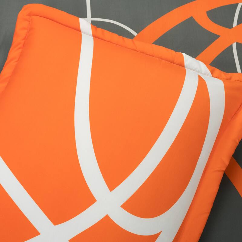 Lush Decor Basketball Game Reversible Oversized Comforter Set