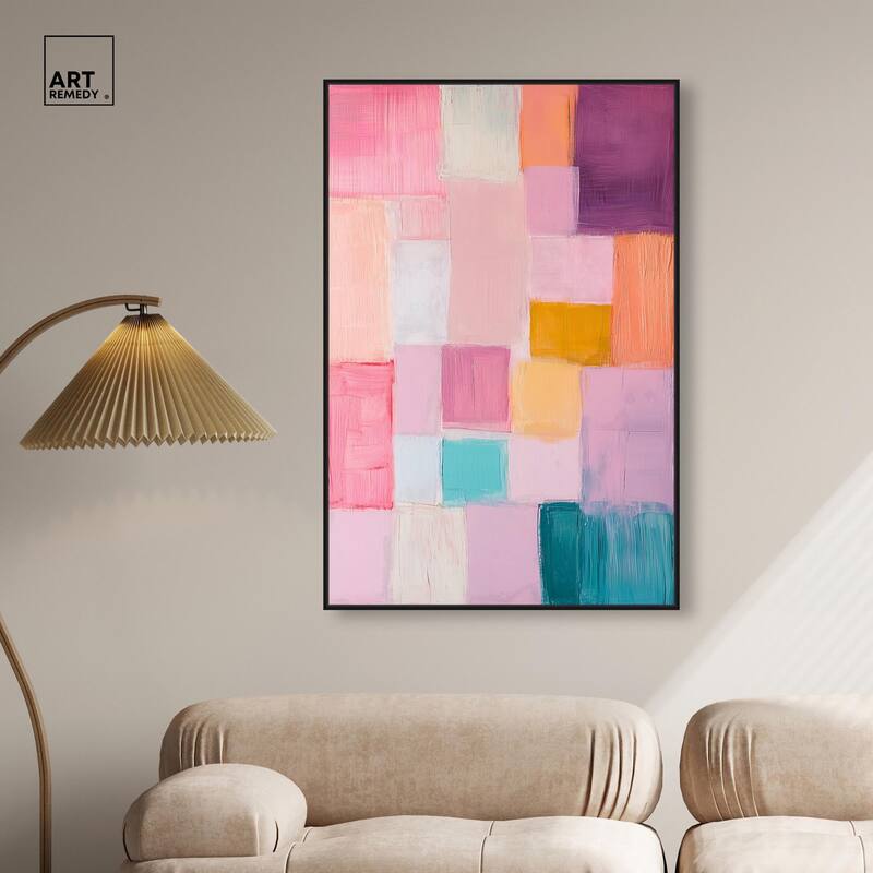 Color Squares III Canvas by Art Remedy