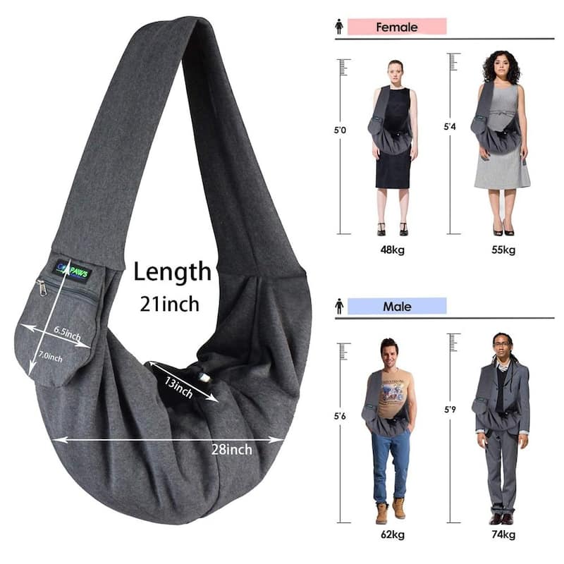 Jespet Comfy Pet Sling with pocket