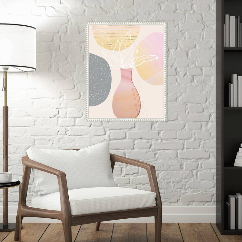 Mid Century Floral I by Andrea Haase Framed Canvas Wall Art