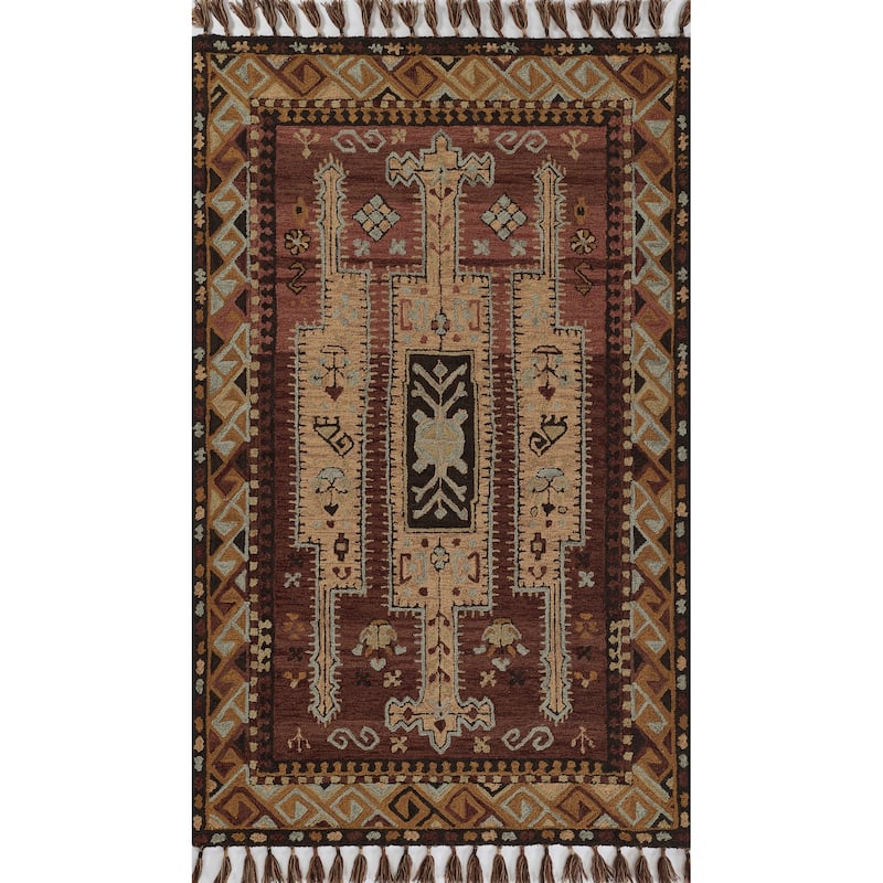 Momeni Tahoe Hand Tufted Wool Area Rug - Terra Cott - 5' X 8'