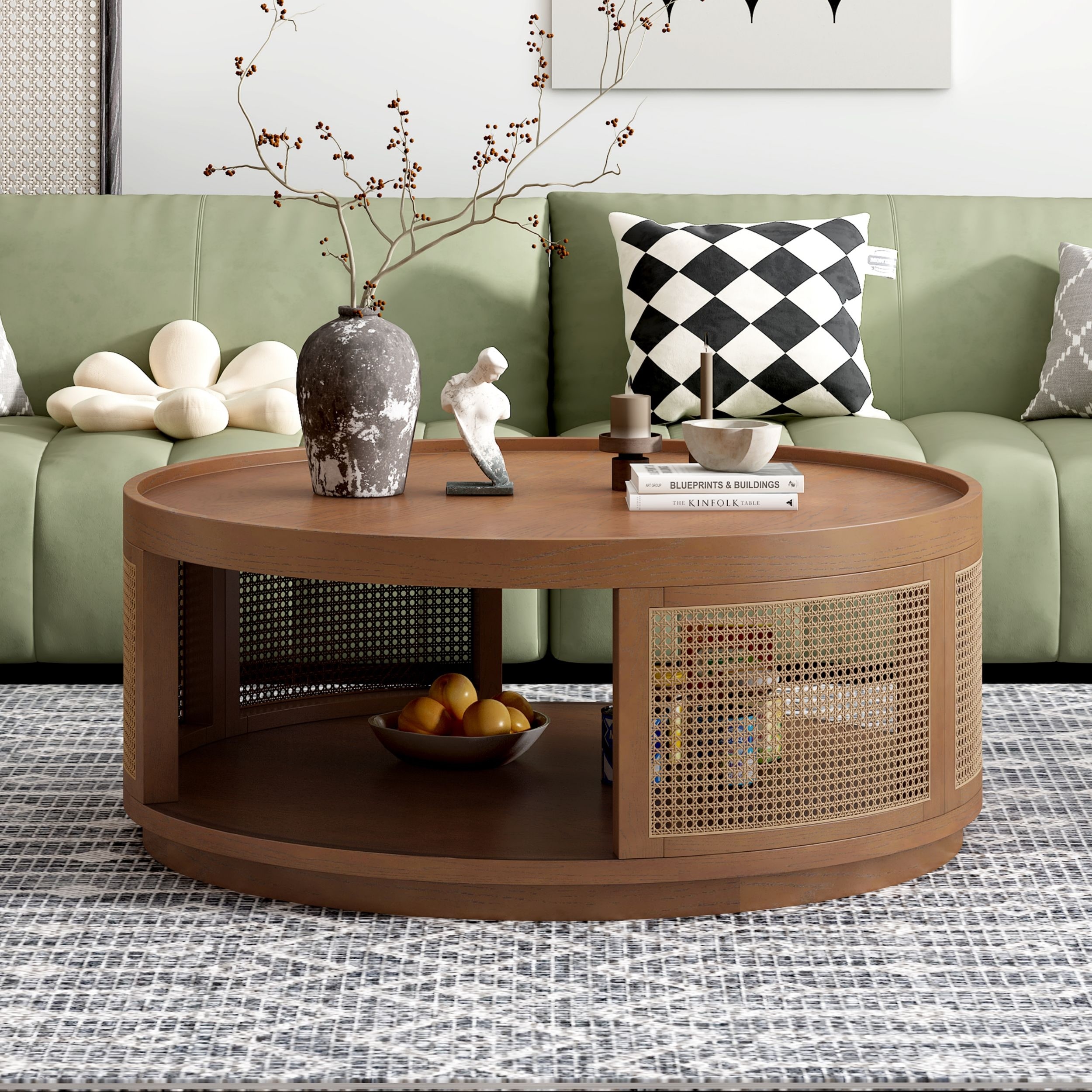 Coffee Table Tavolini Design Amazon Round Coffee Table Wood Walnut