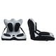 preview thumbnail 1 of 11, CAROCC Gray and Black Full Support Seat Cushion Ergonomic Foam-latex Pad and Fabric upholstery Black
