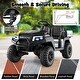 preview thumbnail 35 of 38, Costway 24V 7AH Kids Golf Cart 4WD 2 Seater Ride on Car with Sun Shade