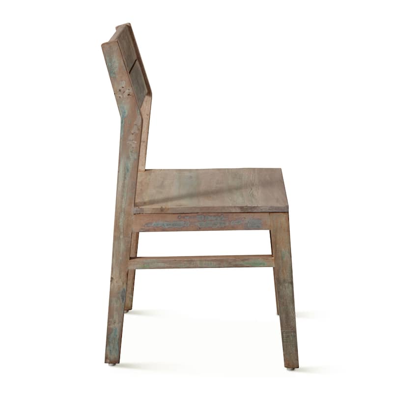 Cordoba Reclaimed Teak Dining Chairs, Set of 2