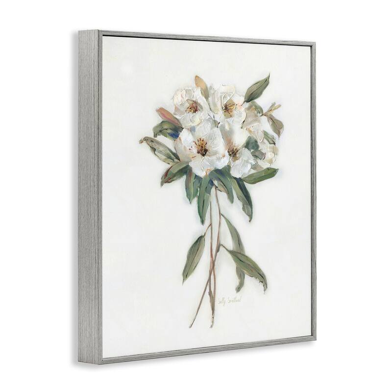 Stupell White Wildflower Bundle Framed Giclee Art Design By Sally Swatland