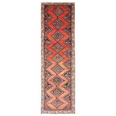 ECARPETGALLERY Hand-knotted Anadol Dark Copper Wool Rug - 2'10 x 10'3