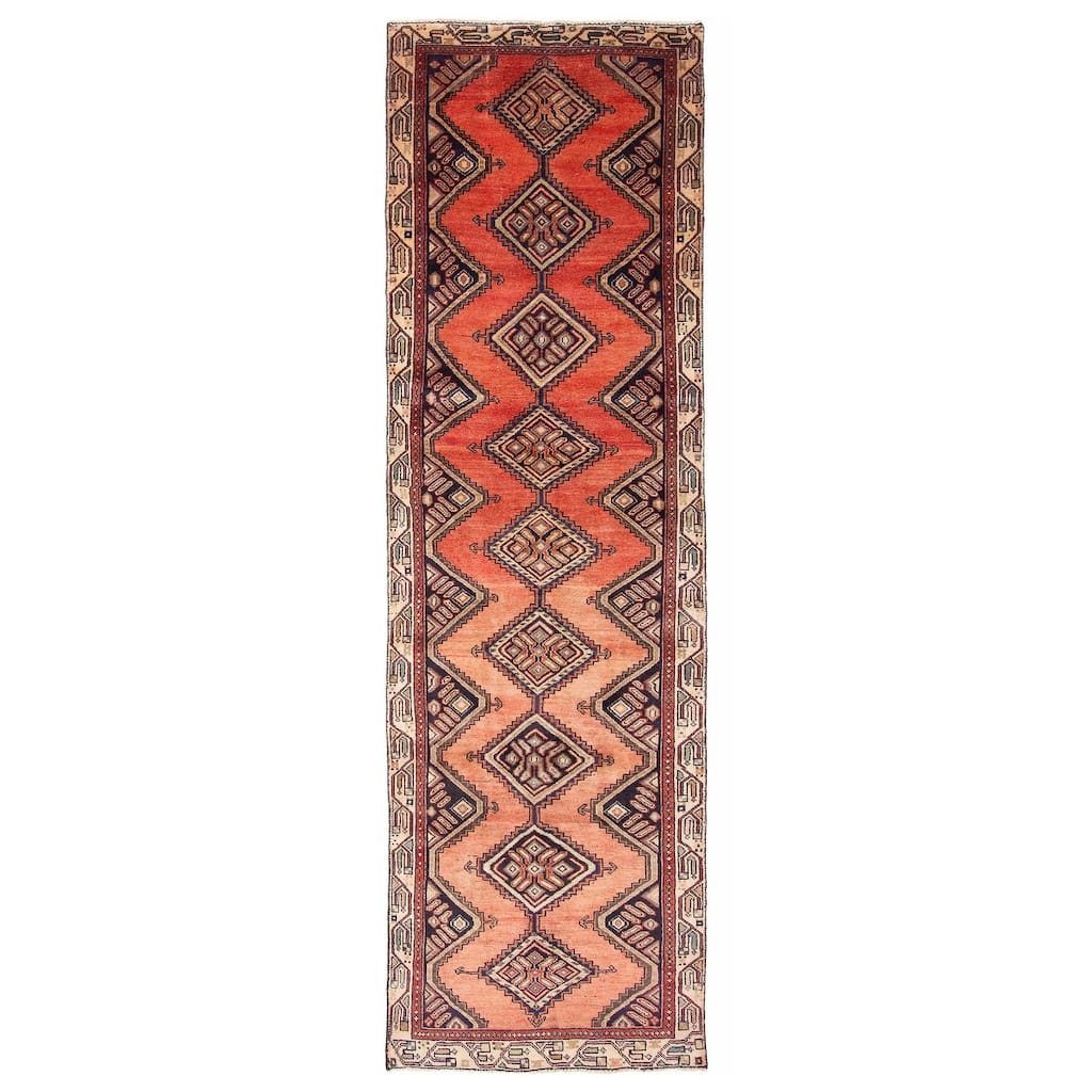 ECARPETGALLERY Hand-knotted Anadol Dark Copper Wool Rug - 2'10 x 10'3