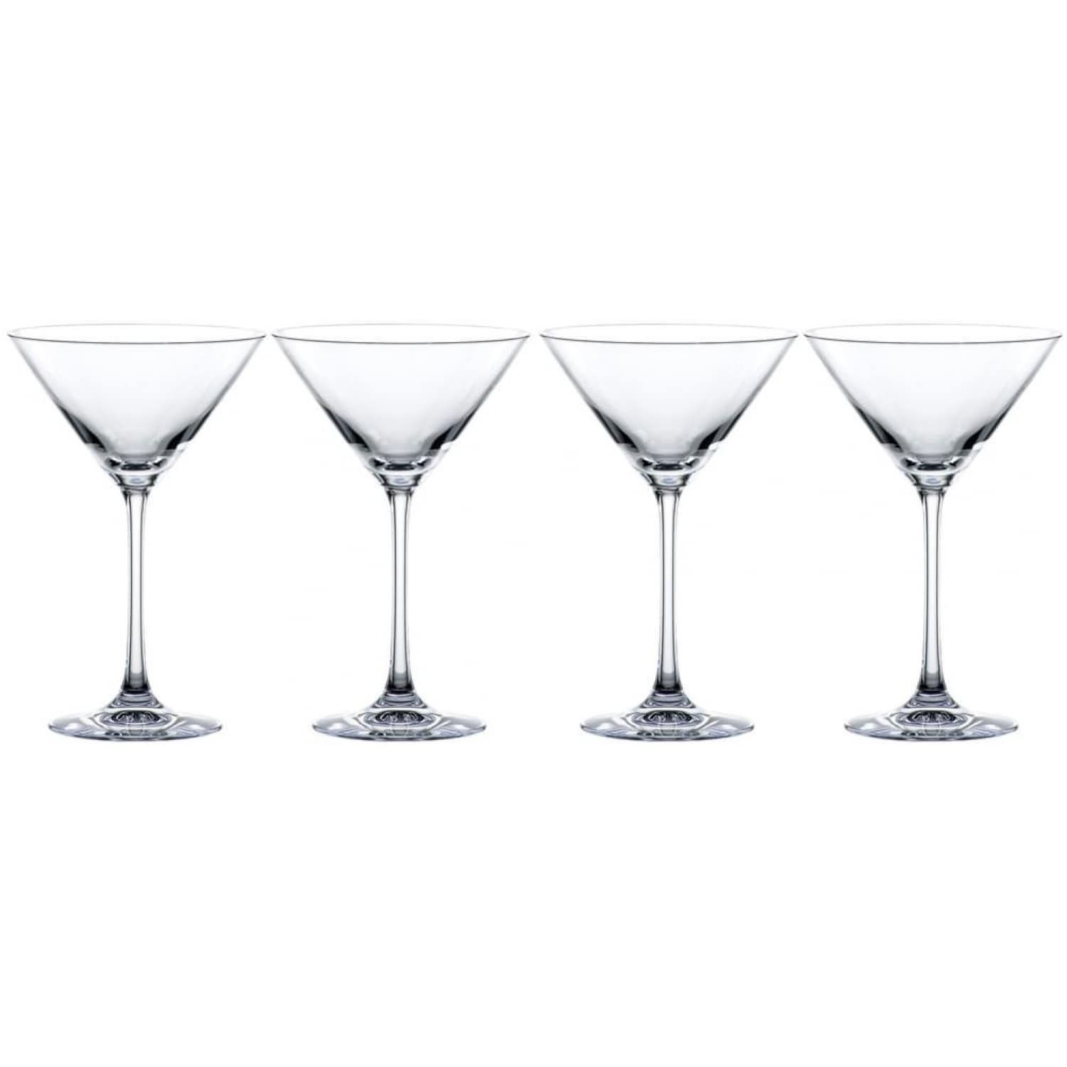Nachtmann Set of 4 Vivendi Crystal Glass Martini GlassES - 6.88 oz.