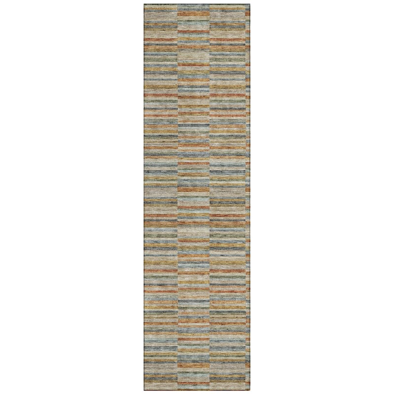 Machine Washable Indoor/ Outdoor Chantille Contemporary Geo Rug