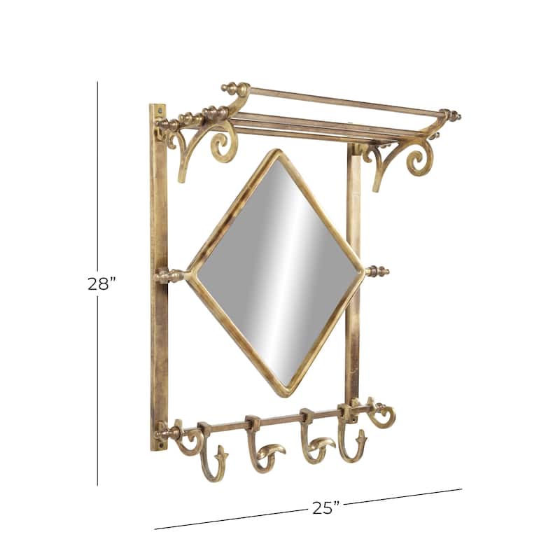 Wall Shelf - Copper or Brass - Roche River Decor
