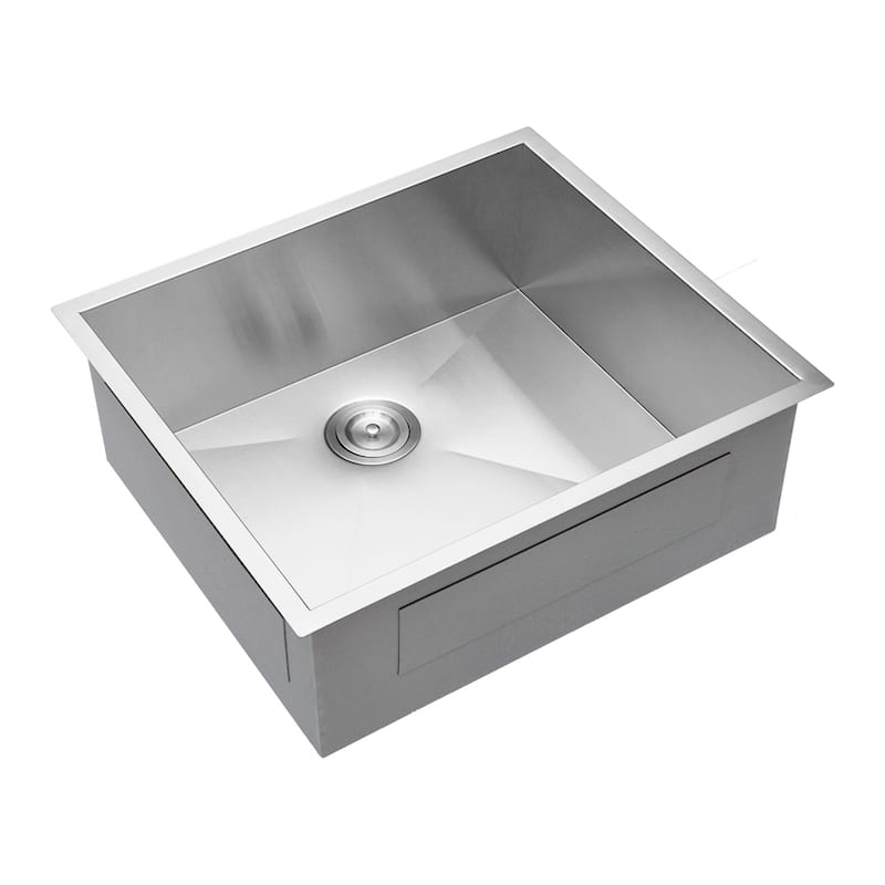 25" Undermount Kitchen Sink Deep Single Bowl Sink Stainless Steel
