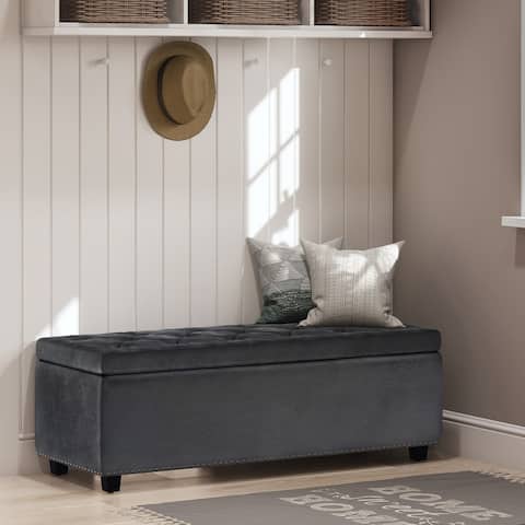 WYNDENHALL Springfield 48 inch Wide Rectangle Storage Ottoman