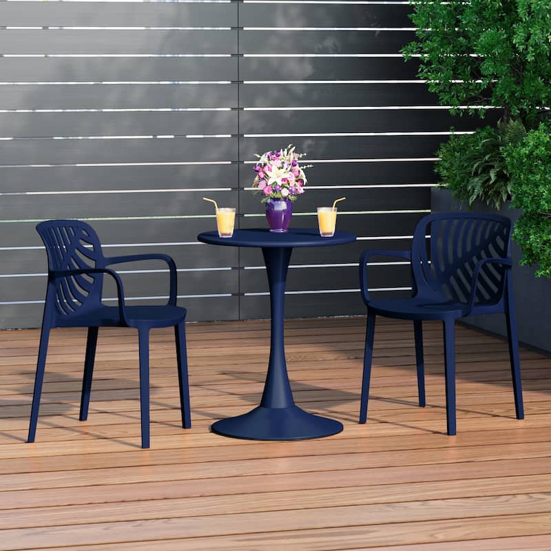 Frond and Form Outdoor Stacking Dining Armchair (Set of 2)