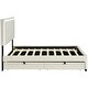 preview thumbnail 8 of 50, Velvet Platform Bed with LED and Trundle, Full Size with Storage Drawers